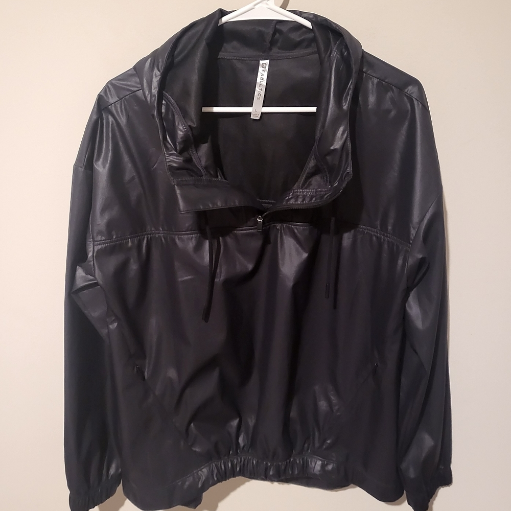 Fabletics Quarter Zip Hooded Pullover Jacker Size… - image 3